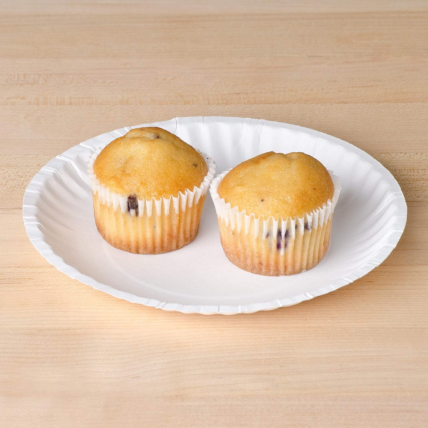 GUSTO 6" Disposable Paper Plates Decorative Craft Paper Plates, 500-Pack