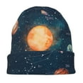 thumbnail image 7 of Naloa Solar System And Planets Soft Beanie Hat, Knit Beanie Daily Beanie in Fine Knit for Women Men Winter Travel, Outdoor, 7 of 7
