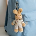 thumbnail image 5 of allydrew Country Floral Plush Stuffed Animal Doll Keychain Bag Charm (Set of 2), Bunny Couple, 5 of 6