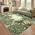 thumbnail image 2 of Hasoo Green 10x13 Jungle Rugs for Living Room Washable Non Slip Forest Anmial Print Bedroom Indoor Modern Carpet, 2 of 5