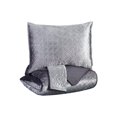 thumbnail image 1 of Benjara BM227618 3 Piece Quilted Texture King Coverlet Set, Gray, 1 of 1