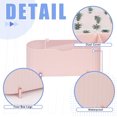 thumbnail image 3 of Glarks 1 Pack Pink Cotton Swab Holder, 3 Grids Separate Cotton Swabs Dispenser with Clear Lid, Cotton Ball Storage Box for Cotton Pads Swabs Rounds Balls (Pink), 3 of 7