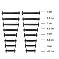 thumbnail image 4 of 1 paquete de cordones elásticos de silicona para niños y adultos que no se atan, color negro, 4 of 4