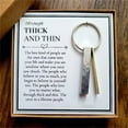thumbnail image 7 of VALSEEL Thick And Thin Friendship Keychain Metal Key Chain Inspirational Friendship Keychain, Ups And Downs, 7 of 7