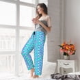 thumbnail image 5 of Pajama Pants Women, Pearl purple blue fish scales Sweatpants Soft Sleep Lounge Pants, Casual PJ Bottoms Pants with Pockets, 5 of 7