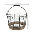 thumbnail image 2 of KALLORY 1Set Countertop Basket Round Iron Jute Rope for Fruit and Vegetable Storage Home Decor Rustic, 2 of 7
