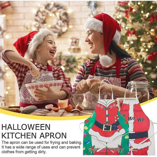 Th Christmas Kitchen Cooking Apron Father Christmas Christmas