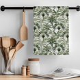 thumbnail image 2 of Green Tropical Leaves Kitchen Towel Dish Cloths Set of 4, Microfiber Soft Kitchen Hand Towels, Summer Palm Trees Botanical Absorbent Quick Drying Dishcloths 18 x 28 Inches, 2 of 8