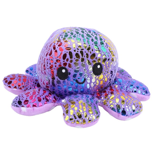 Muñeco De Pulpo Juguete De Peluche De Pulpo con Tapa De Doble Cara Juguete De Peluche Reversible para Niños#22 10 x 20 cm
