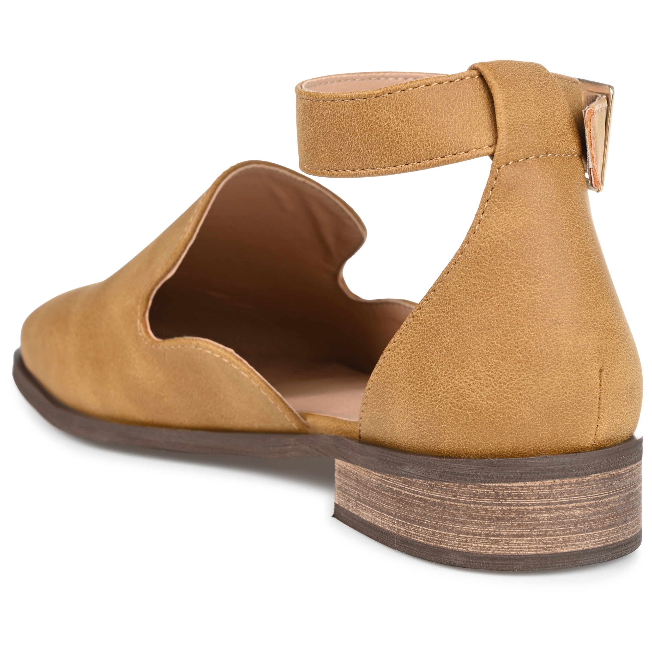 Journee Womens Loreta Buckle Square Toe Loafer Flats, Widths Available