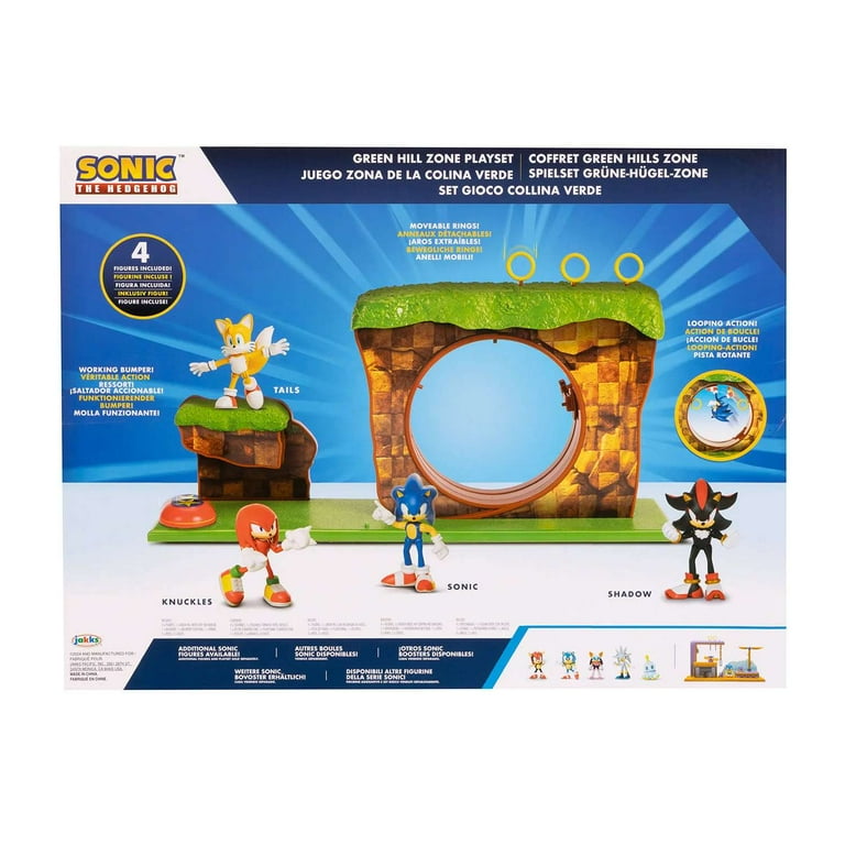Sonic The Hedgehog Green Hill Zone Playset (Includes Sonic
