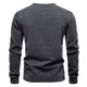 thumbnail image 4 of pstuiky Camisas casuales de manga larga para hombre, Suéter informal de manga larga con cuello redondo y medio botón para hombre, de color liso y moderno tops de invierno para hombre xl, 4 of 8