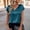 Y2-Blue, variant on Silk Satin Tops for Women Cap Short Sleeve V Neck Tops Solid Color T-Shirts Business Work Casual Summer Loose Top,Red M