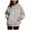 Dark Gray, variant on Womens Camo Hoodies, Maple Leaf Printed Oversized Hooded Sweatshirt Fleece Pullover Sweatshirts Long Sleeve Tops with Pocket
