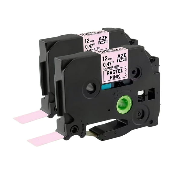 12mm Macaron color Compatible with Brother TZe Replacement Laminated with PT-D220/D210/H110/D200/D400/1280/D610BT & 100 P-Touch Models