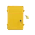 thumbnail image 3 of Guardoinrt Wall Mount Mailbox Back Hollow Locking Mailbox for Outdoor Outside Yellow, 3 of 6