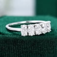 thumbnail image 3 of Silvago Jewelry 1.85 Ct Oval Cut Moissanite Engagement Rings - 14K White Gold Plated Rings - Wedding Moissanite Jewelry for Women's - Moissanite Special Occasion Rings - Party Wear Moissanite Ring, 3 of 9