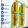 thumbnail image 2 of Fresh Flowers Feather Flag(11.5Feetx2.5Feet) By Dreamcontroller | Outdoor Business Advertising Tall Flag | Weather-Resistant Knitted Swooper Flag | Made In Usa | Hd Print (Flag Only), 2 of 4