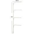 thumbnail image 2 of Household Essentials Hinge-It Clutterbuster Family Towel Bar, White, 2 of 5