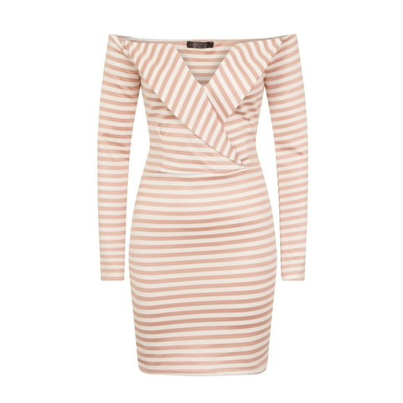 Girls On Film Womens Alexander V-Cut Lapel Dress