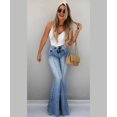 thumbnail image 3 of HLSOHJP New 6 Style Women's High Waist Flare Jeans Fashion Casual Lifting Butt Stretching Denim Wide Leg Pants S-2XL Drop shipping, 3 of 6