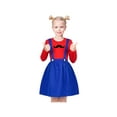 thumbnail image 2 of Sunny Fashion Girls 3-Piece Outfit Set, Blue Suspender & Red Tee, Sizes 7-8, 2 of 8