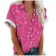 thumbnail image 1 of Mujeres Pantalones Cortos Casual Hawaii Impreso Manga Corta Blusa Superior, Regular Ajuste Sudadera de Verano Sexy, 1 of 5