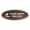 Walnut, variant on Oval Classy Please Watch Your Step Sign (Walnut) - Medium 2.75x7"