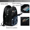 thumbnail image 4 of Balery Night Forest Wolf Mochila con carga USB para hombre y mujer - Mochila impermeable y antirrobo para portátil con puerto USB para viajes, trabajo, estudios y universidad, 4 of 7