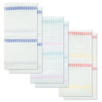 Soulgenix Kitchen Towel Set, 6-Pack 13"*28" Cotton Towels for Drying Dishes, Absorbent, Soft, Durable Waffle Towels for Home
