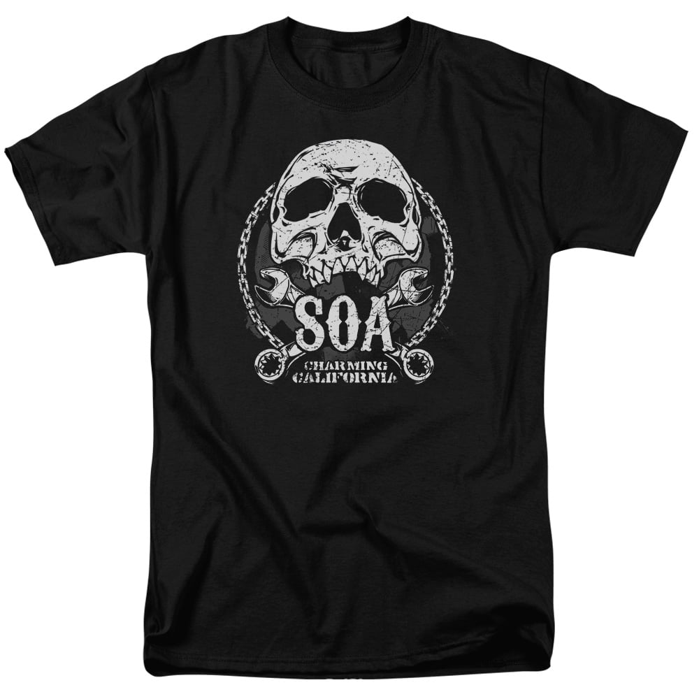 SONS OF ANARCHY  S-O-A  T-Shirt  camiseta cotton officially licensed 