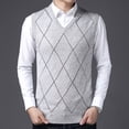 thumbnail image 2 of Chaleco de lana para hombre, jersey de cuello en V de mediana edad, chaleco de punto, chaleco de lana para personas de mediana edad y mayores, 2 of 5