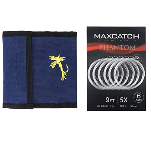 Maxcatch Fly Fishing Tapered Leader Line 6 Pack -Pre-Tied Loop- Tensile  Strength- Abrasion Resistance- Low Memory 7.5ft/9ft/12ft/15ft, 0X-6X (Leader  Wallet+Tapered Leader, 9ft 3X(6pcs)) - Walmart.com
