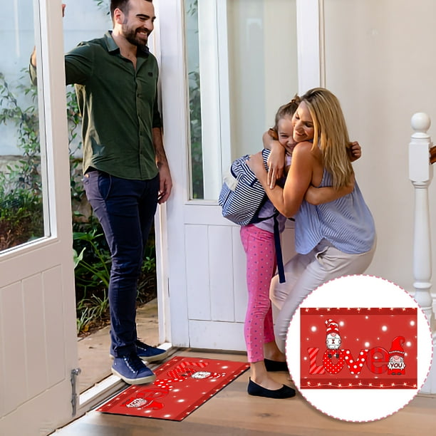 Día de San Valentín Alfombra Love Living Room Dormitorio Felpudo Holiday Floor Mat Gift Mat 80x120CM Wmkox8yii HFSH6344