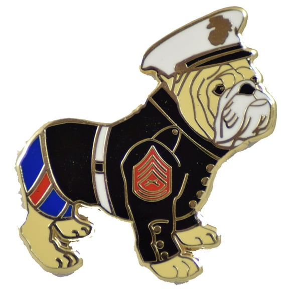 Dress Blues Bulldog Pin