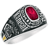 Keepsake Personalized Women's Square Class Ring for High School