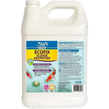 API Pond Ecofix Sludge Destroyer [Pond, Water Treatments] 1 Gallon (Treats 32,000 Gallons)