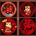 thumbnail image 3 of Chinese New Year FU Character Window Clings 2022 Spring Festival Decorations Tiger Year Window Decals Stickers for Home Restaurant Store Party Decor Ornaments, 3 of 8
