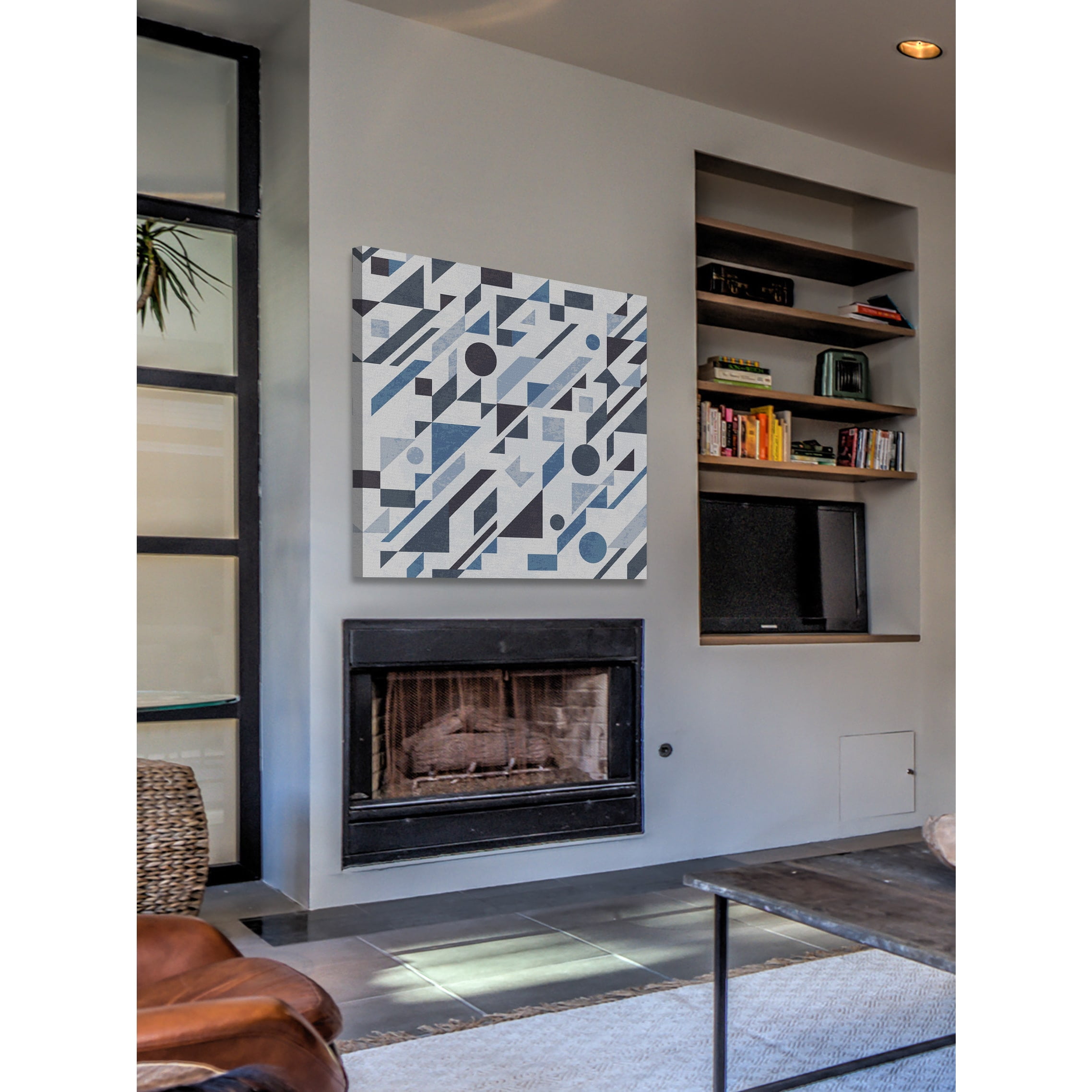 "Geometric Jumble" Painting Print on Wrapped Canvas