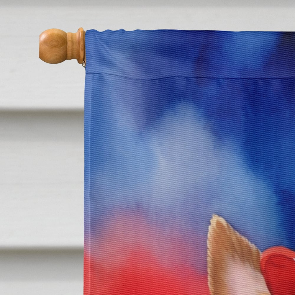 Australian Terrier Patriotic American House Flag 28 in x 40 in
