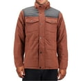 thumbnail image 3 of Men's Heavyweight Water And Wind Resistant Removable Hood Insulated Jacket (Brown, 3XL), 3 of 5