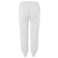 thumbnail image 4 of JTieacloth Wide Leg Pants for Men Solid Color Casual Jogger Pants With Elastic Cuffs Comfortable Tapered Sweatpants For Daily Wear And Outdoor Activities White, 4 of 4