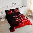 thumbnail image 3 of Erosebridal Red Hexagon Bedding Twin Comforter Set,Geometric Honeycomb Down Comforter,Gradient Ombre Bedding Sets Twin With Comforter,Breathable Geometry Room Decorative,Reversible,2-Piece, 3 of 8