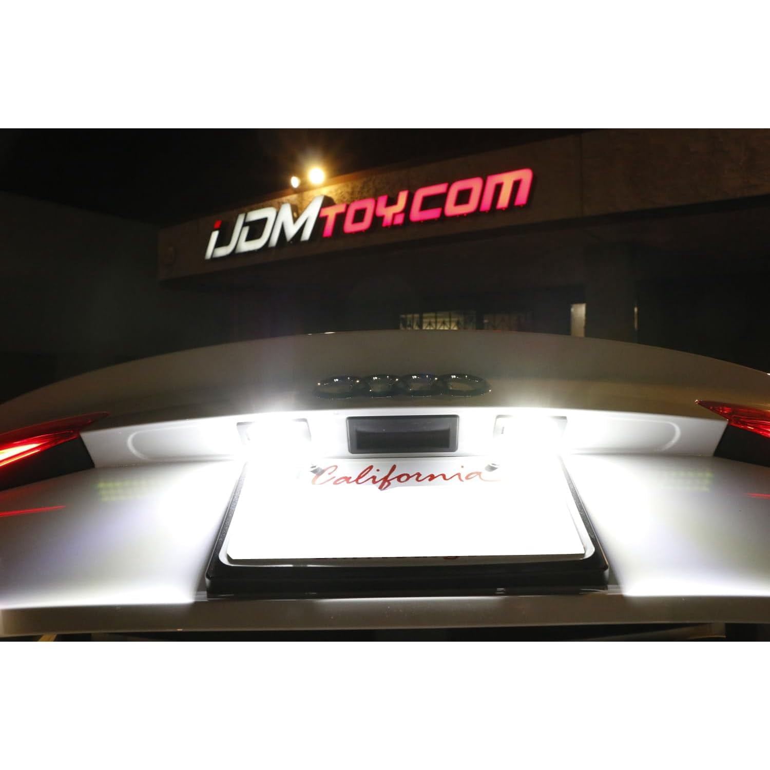 OEM-Fit 3W Full LED License Plate Light Kit For Audi A3 A4 A5 A6 A7 Q3 Q5 Q7 TT Cayenne Panamera, Powered by 3-Piece Osram Xenon White LED & Can-Bus Error Free