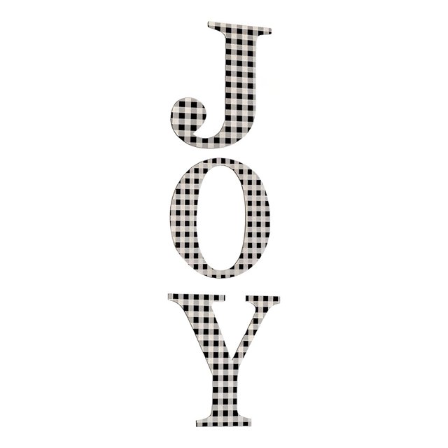 Yuarrent Letrero de con letras de Navidad, decoración de para el hogar con cuadros rojos y negros encantadores, decoración de puerta Kits de decoración para fiestas No.1 Yuarrent HA043407-01