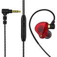 thumbnail image 3 of Auriculares Auriculares con cable Auriculares con micrófono incorporado Auriculares con control en línea con conector de 3,5 mm, rojo Inevent EL003439-04B, 3 of 7