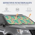thumbnail image 4 of Kll Colorful Palm Leaves Windshield Sun Shade 2-Piece Foldable Car Front Window Sunshade For Most Sedans Suv Truck - Auto Sun Blocker Visor Protector Blocks Max Uv Rays - Medium, 4 of 7
