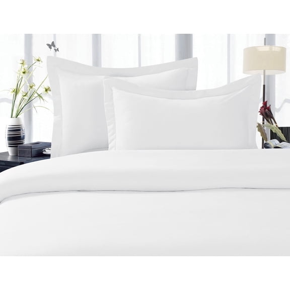 Elegant Comfort 1800 Series King Bed Sheet Set, Deep Pocket Cooling Sheets, White