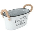 thumbnail image 4 of MLINS Creative Iron Flower Pot for Home Decor Light Grey 1Pc, 4 of 7