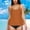 Orange, variant on TODOZO Clearance Sale!! Plus Size Swimsuit for Women Tankini Tummy Control 2025 New Womens Flowy Tankini Tops Modest Bathing Suit Loose Fit Swimsuit Swim Tops No Bottom 2025 Army Green L
